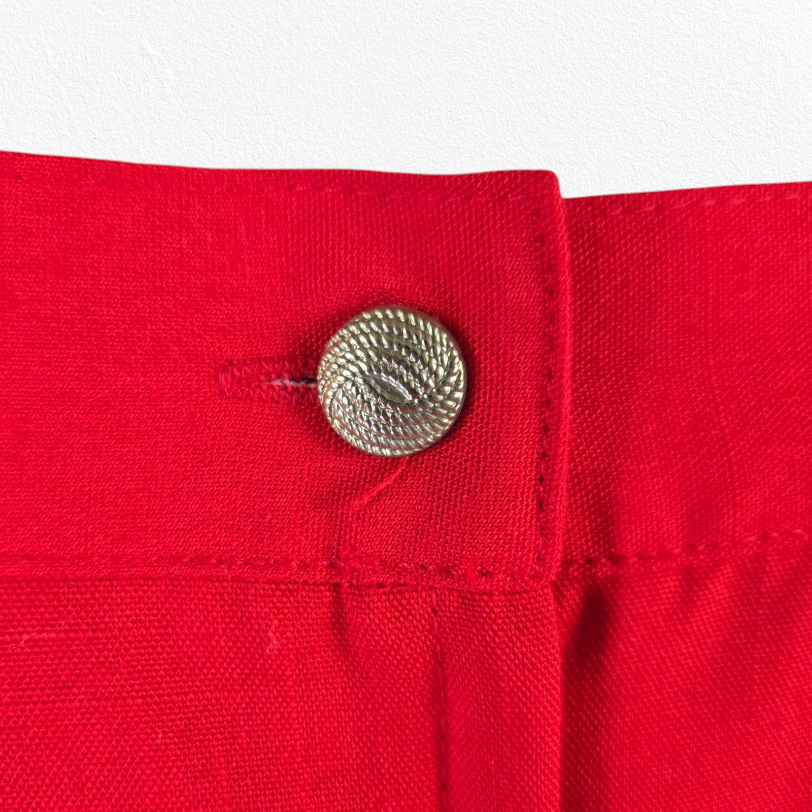 Vintage Vintage Red Pleated Front Career Skirt Size 14 Size 36" / US 14 / IT 50 - 10 Thumbnail