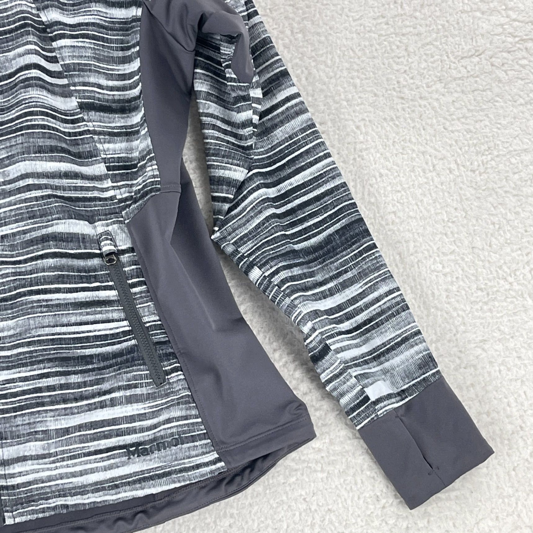 Marmot Marmot Muse Full Zip Hooded Jacket Womens Large Gray Weatherproof Outdoor Windbreaker All Seasons Pockets Hooded Lightweight Regular Fit Size L / US 10 / IT 46 - 4 Thumbnail