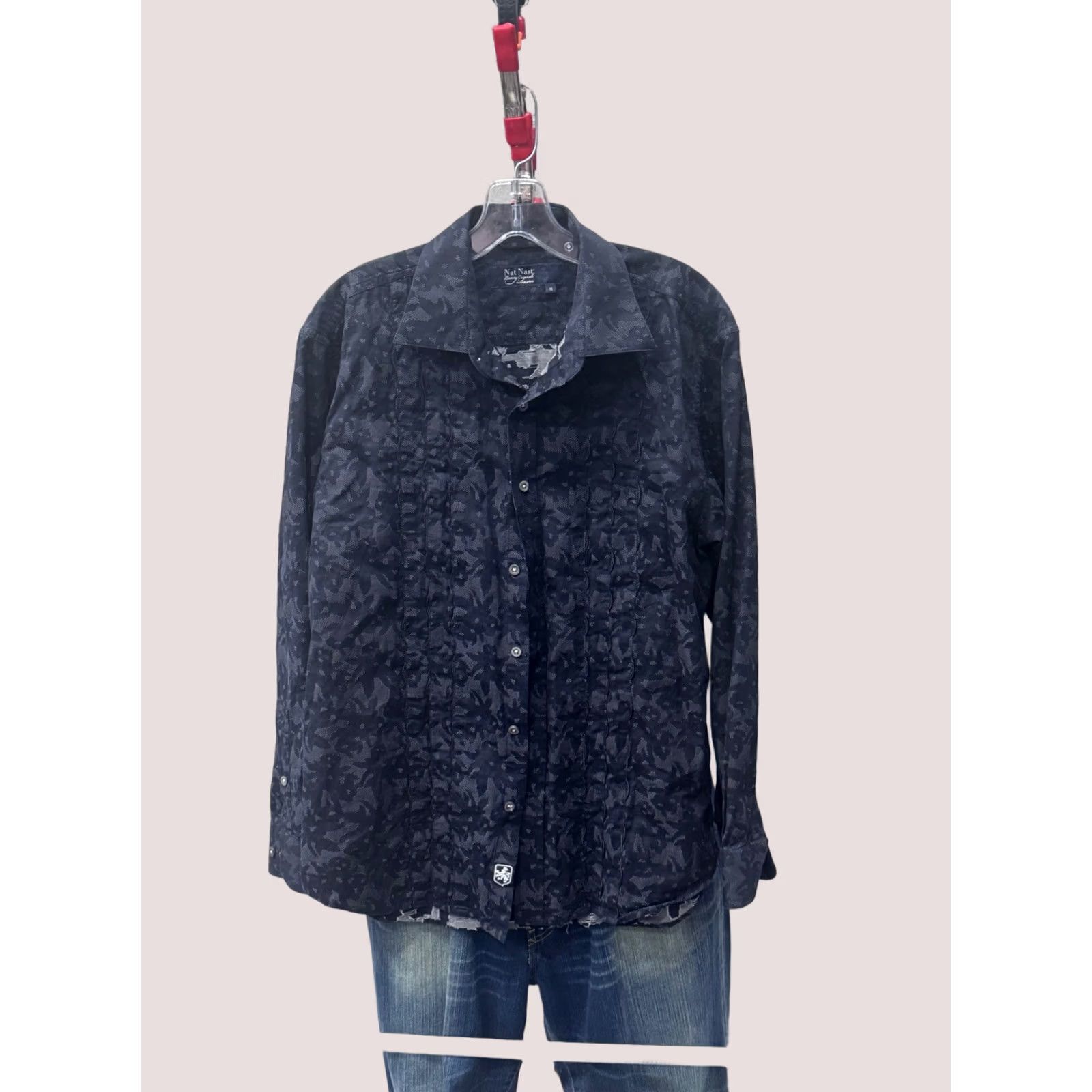 Nat Nast Nat Nast Floral LONG SLEEVE SHIRT Medium M Multicolor Men Shirts Size US M / EU 48-50 / 2 - 1 Thumbnail