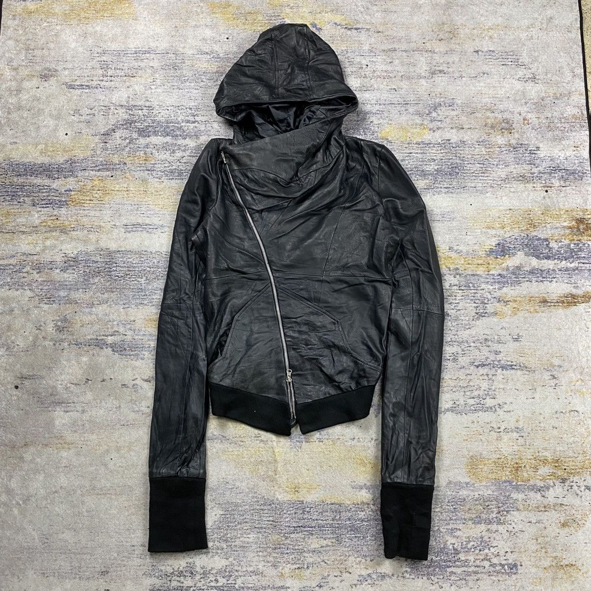 ジャケット・アウター EKAM Gimmick real Leather Jacket EKAM - 00s ekam leather jacket gimmick y2kの通販 by n 即購入