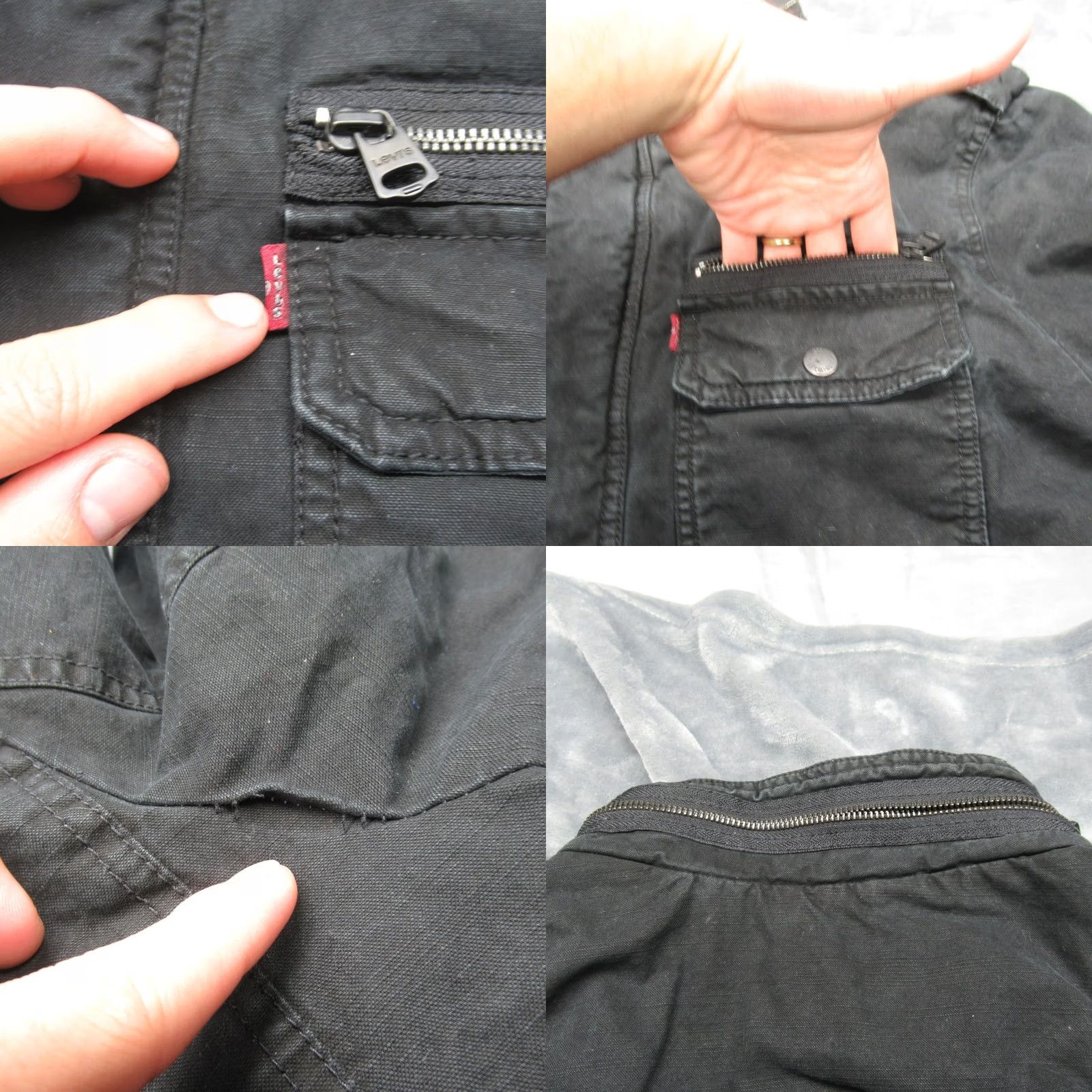 Vintage VINTAGE Levis Jacket Mens XL Black Quilted Canvas Insulated Pockets Utility Work Casual Size US XL / EU 56 / 4 - 8 Thumbnail