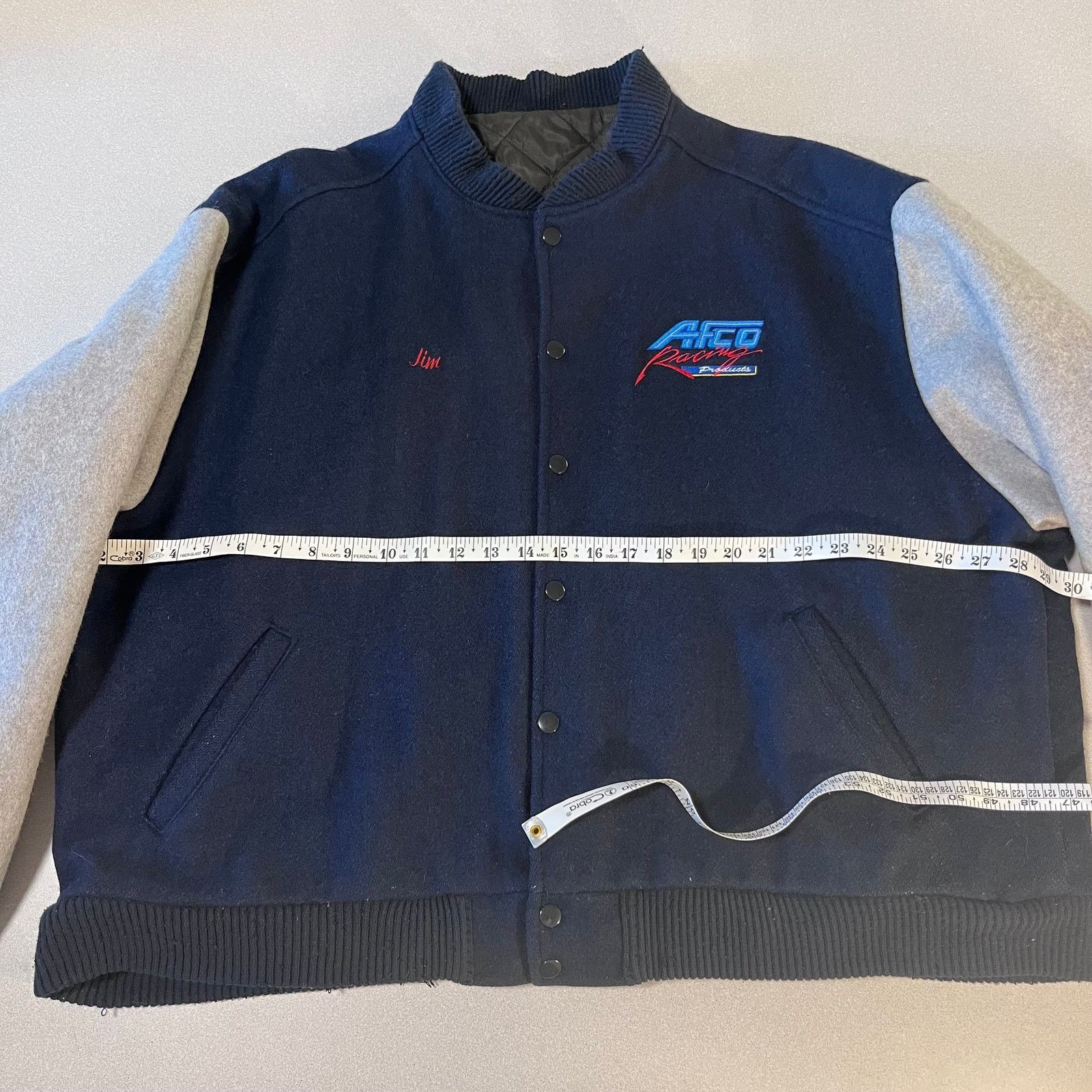 Japanese Brand True vintage AFCO Racing Wool Varsity Jacket – USA Made Size US L / EU 52-54 / 3 - 5 Thumbnail