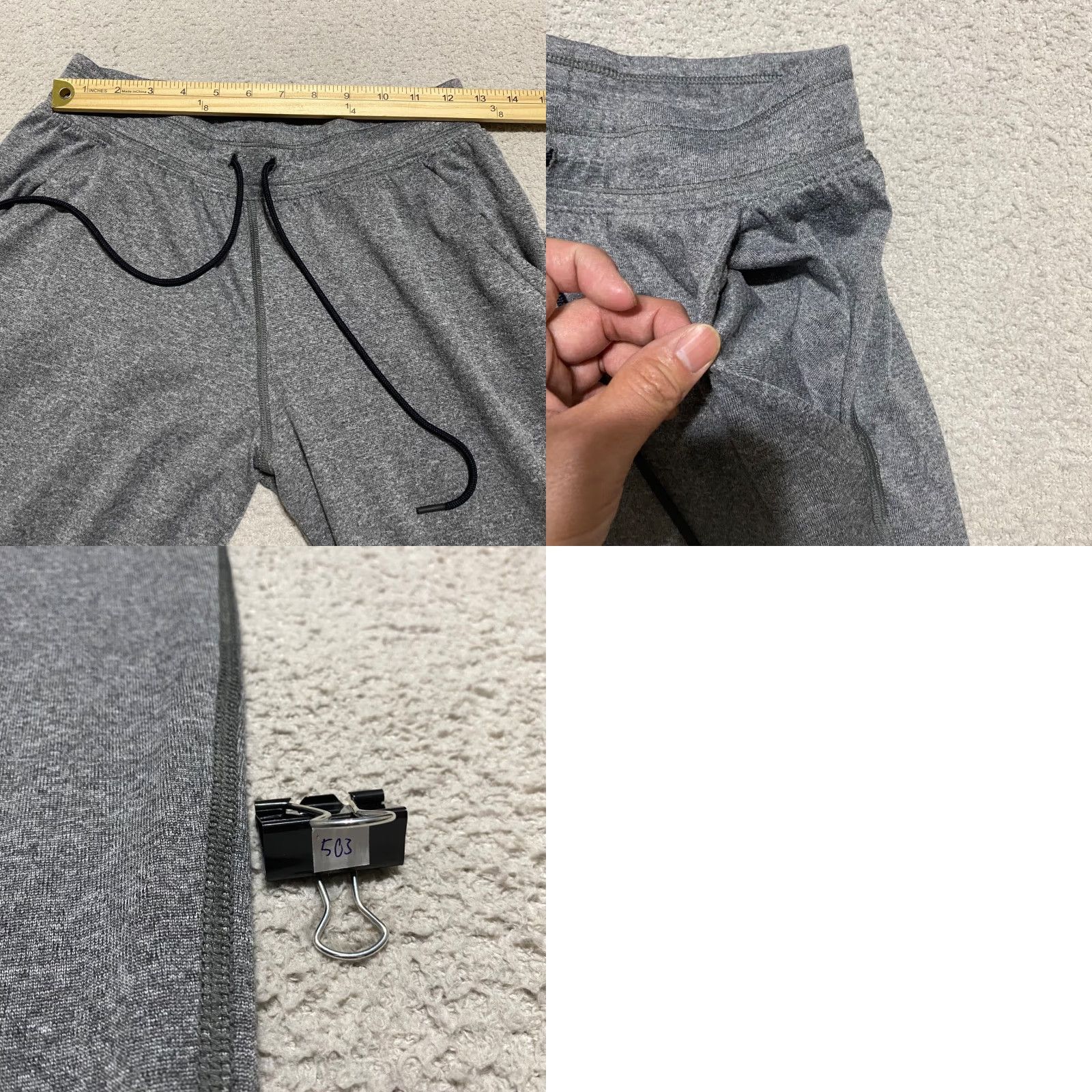 Under Armour Under Armour Mens Small Pants Gray Joggers Elastic Waist Drawstring Heatgear Size US 29 - 8 Thumbnail