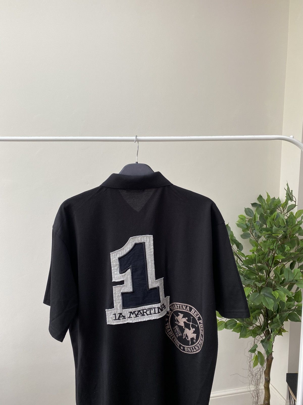 La Martina × Vintage Vintage La Martina Black Polo T - Shirt Size US XL / EU 56 / 4 - 9 Thumbnail