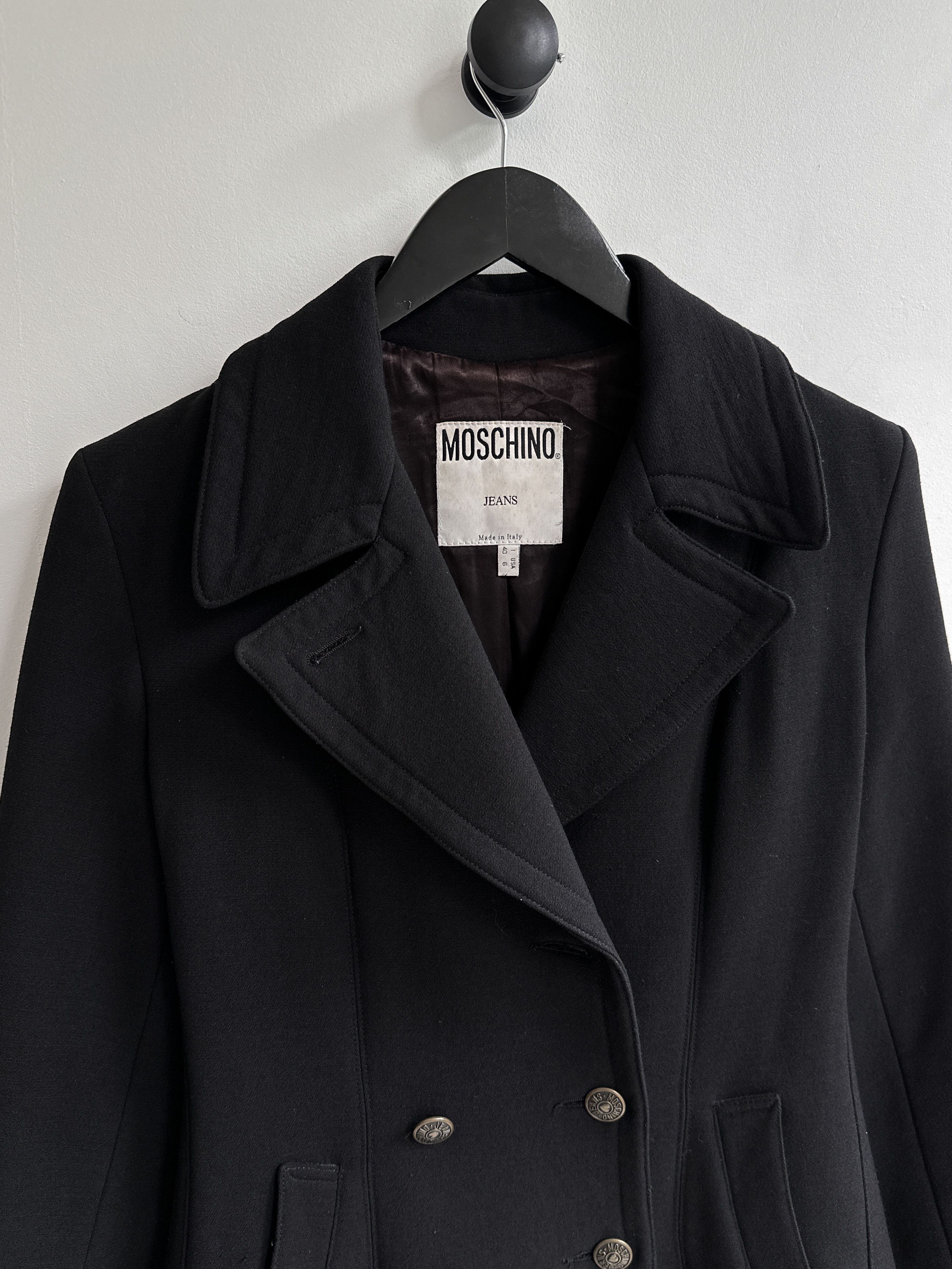 Moschino Moschino Wool Coat Jacket Size M / US 6-8 / IT 42-44 - 2 Thumbnail