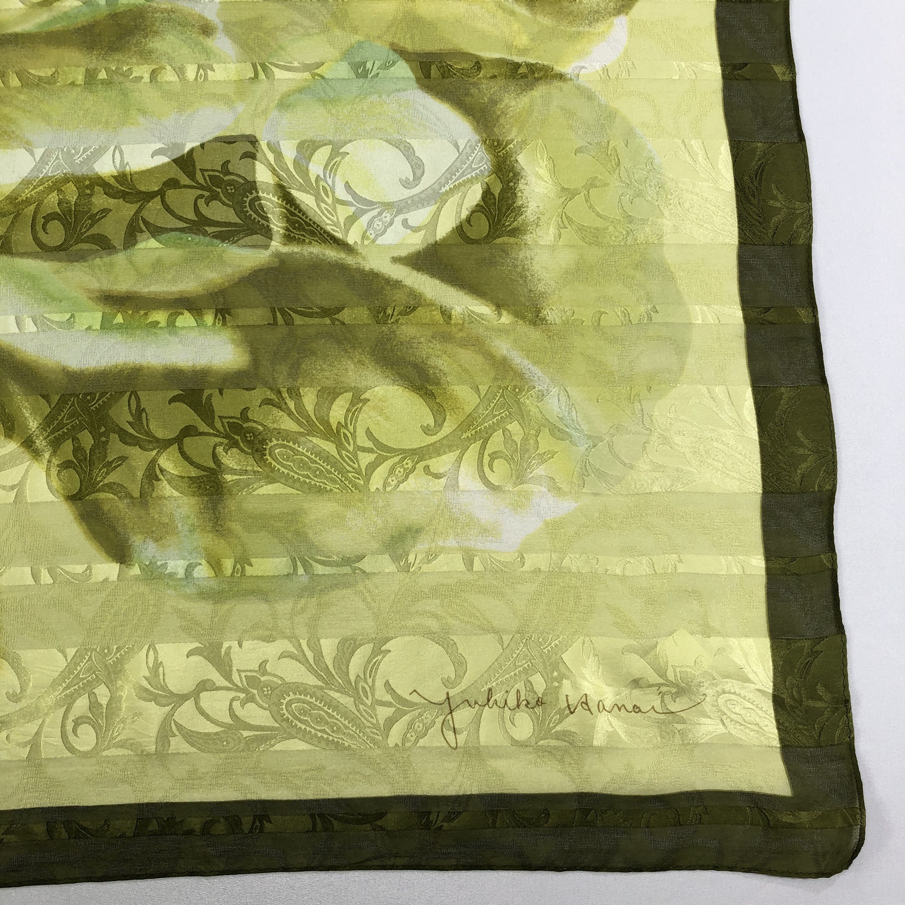 Vintage Vintage Yukiko Hanai Silk Scarf Size ONE SIZE - 4 Thumbnail