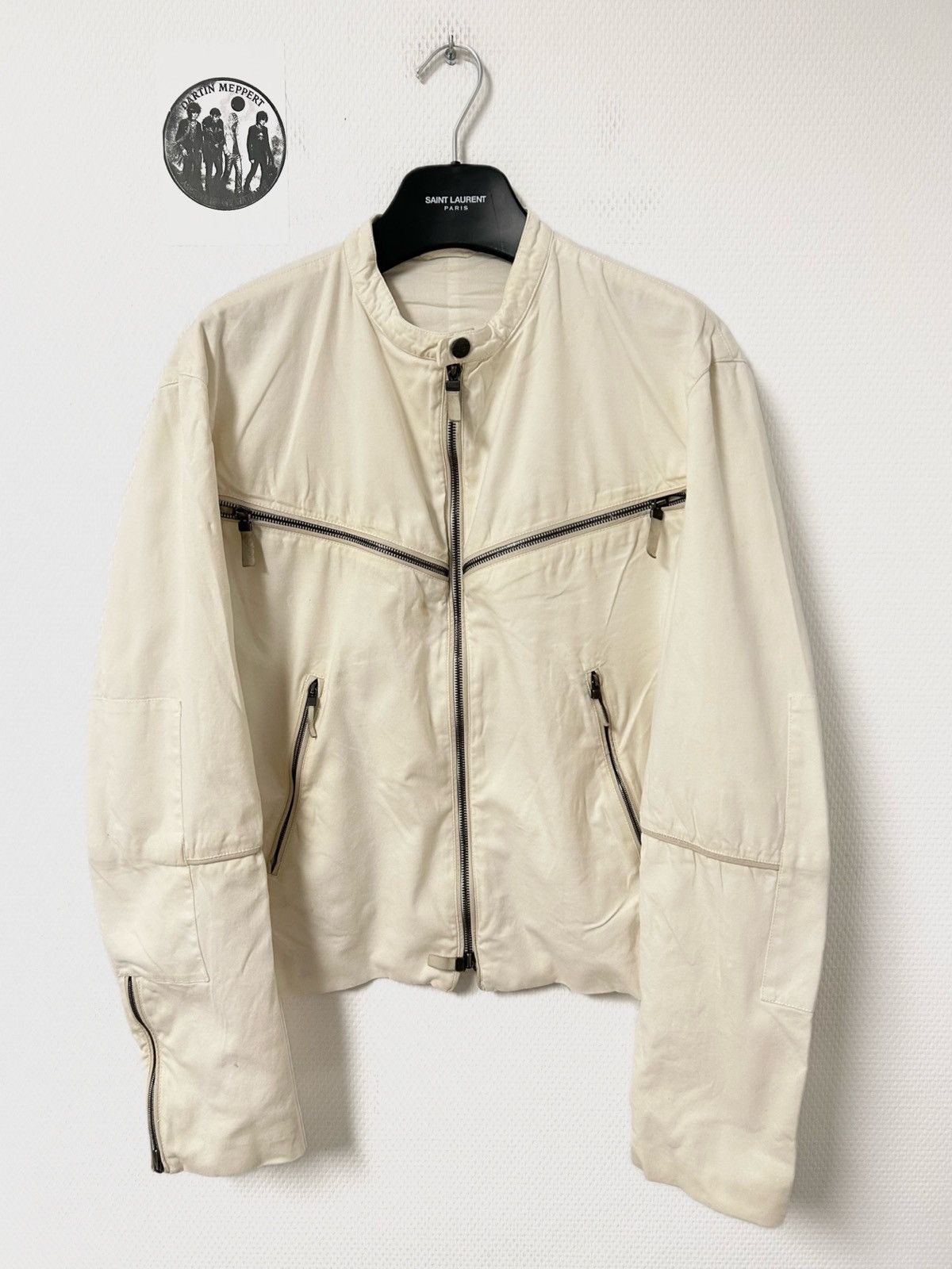 Raf Simons SS2005 Cross Zip Moto Jacket Size US M / EU 48-50 / 2 - 1 Thumbnail