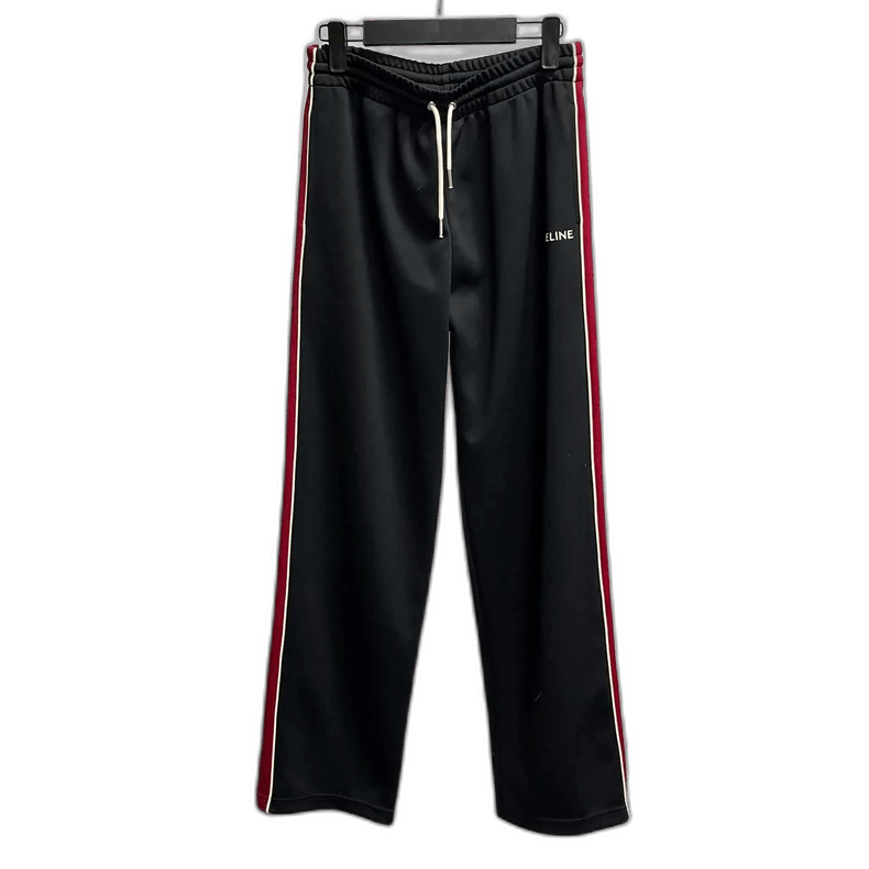 Celine Celine Black Letter Print Casual Pants Size US 34 / EU 50 - 1 Thumbnail
