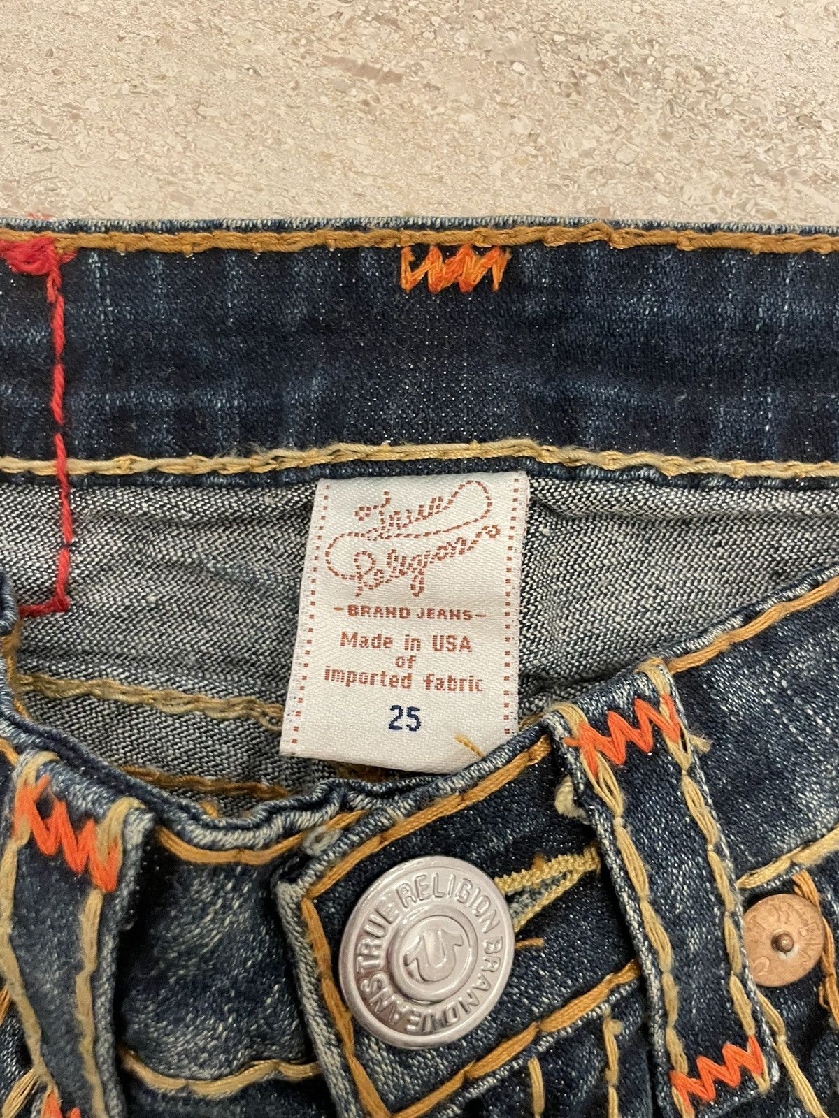True Religion Vintage True Religion Joey Super T Jeans Size 25" / US 0 / IT 36 - 3 Thumbnail