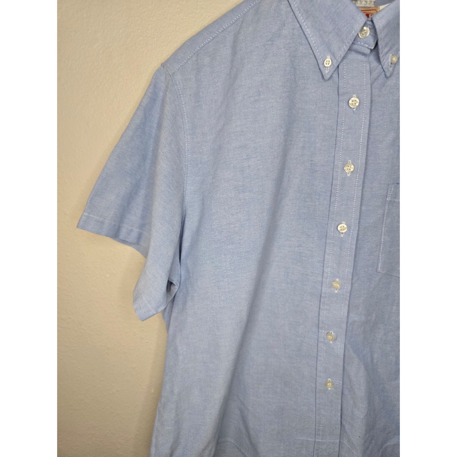 Vintage Red Kap Short Sleeve Button Down Mens XL Blue Workwear Shirt Size US XL / EU 56 / 4 - 4 Thumbnail