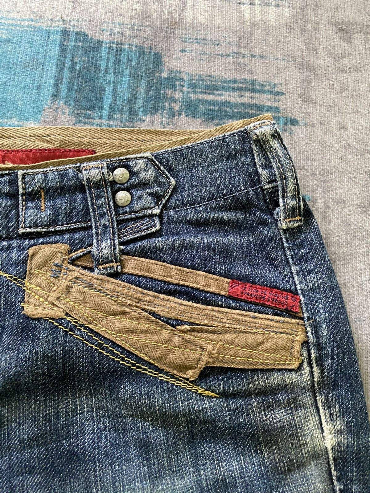 Designer × Marithe + Francois Girbaud Rare Marithe Francois Girbaud Lock Zipper Distressed Denim Size US 29 - 4 Thumbnail