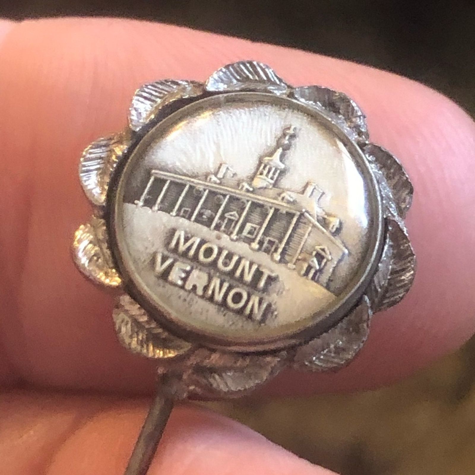 Other Antique Mount Vernon silver tone hat pin stick pin Size ONE SIZE - 4 Thumbnail