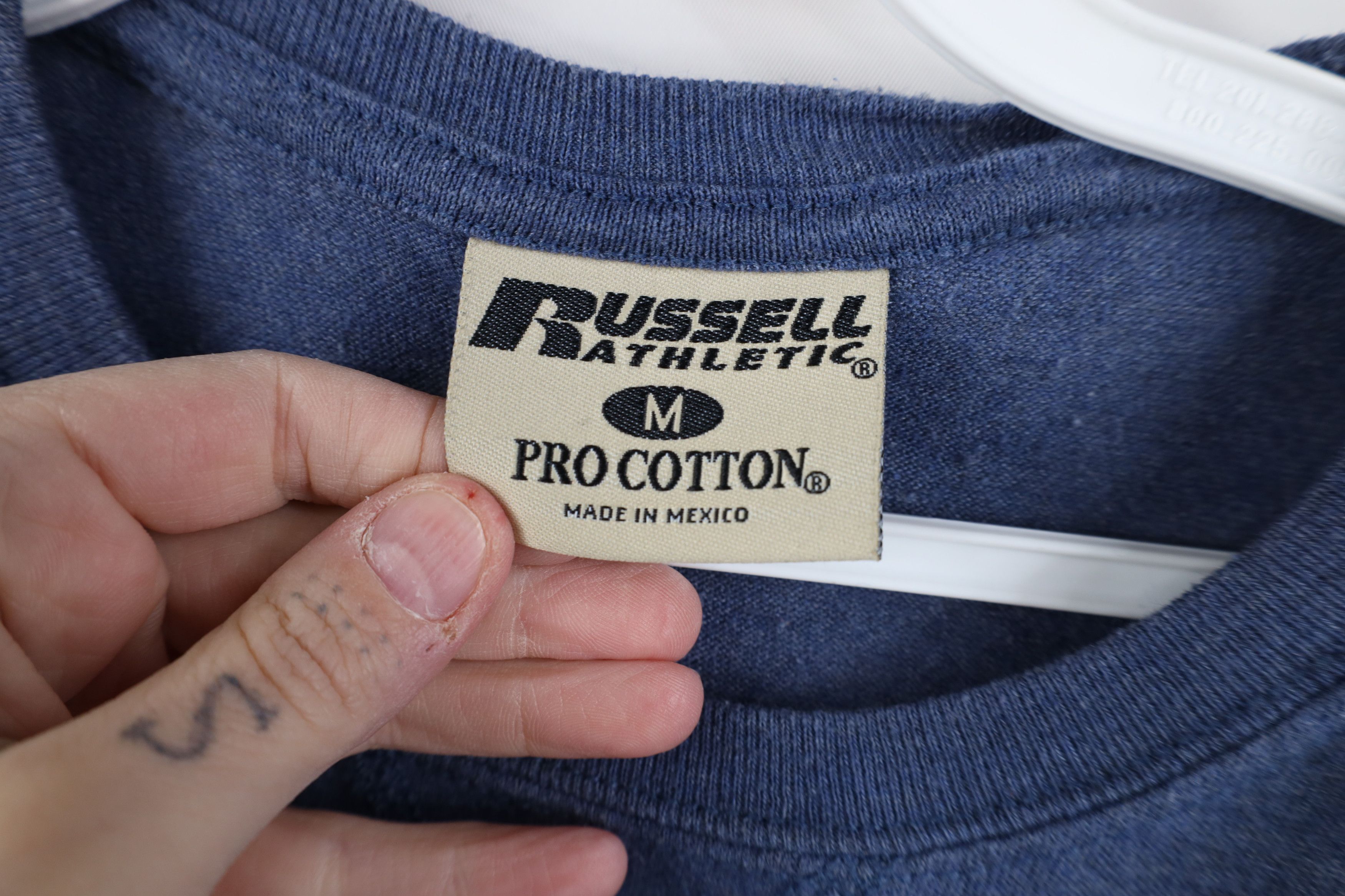 Russell Athletic Vintage 90s Y2K Russell Athletic Short Sleeve T-Shirt Blue Size US M / EU 48-50 / 2 - 6 Thumbnail