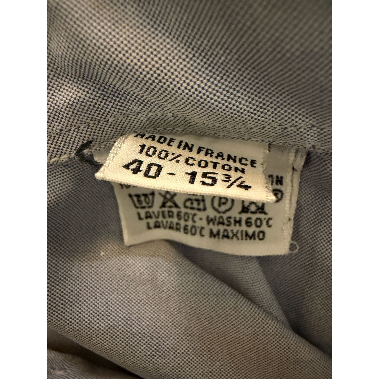 Hermes Hermes Men's Cotton Baby Blue Button Down Shirt Size US M / EU 48-50 / 2 - 4 Thumbnail