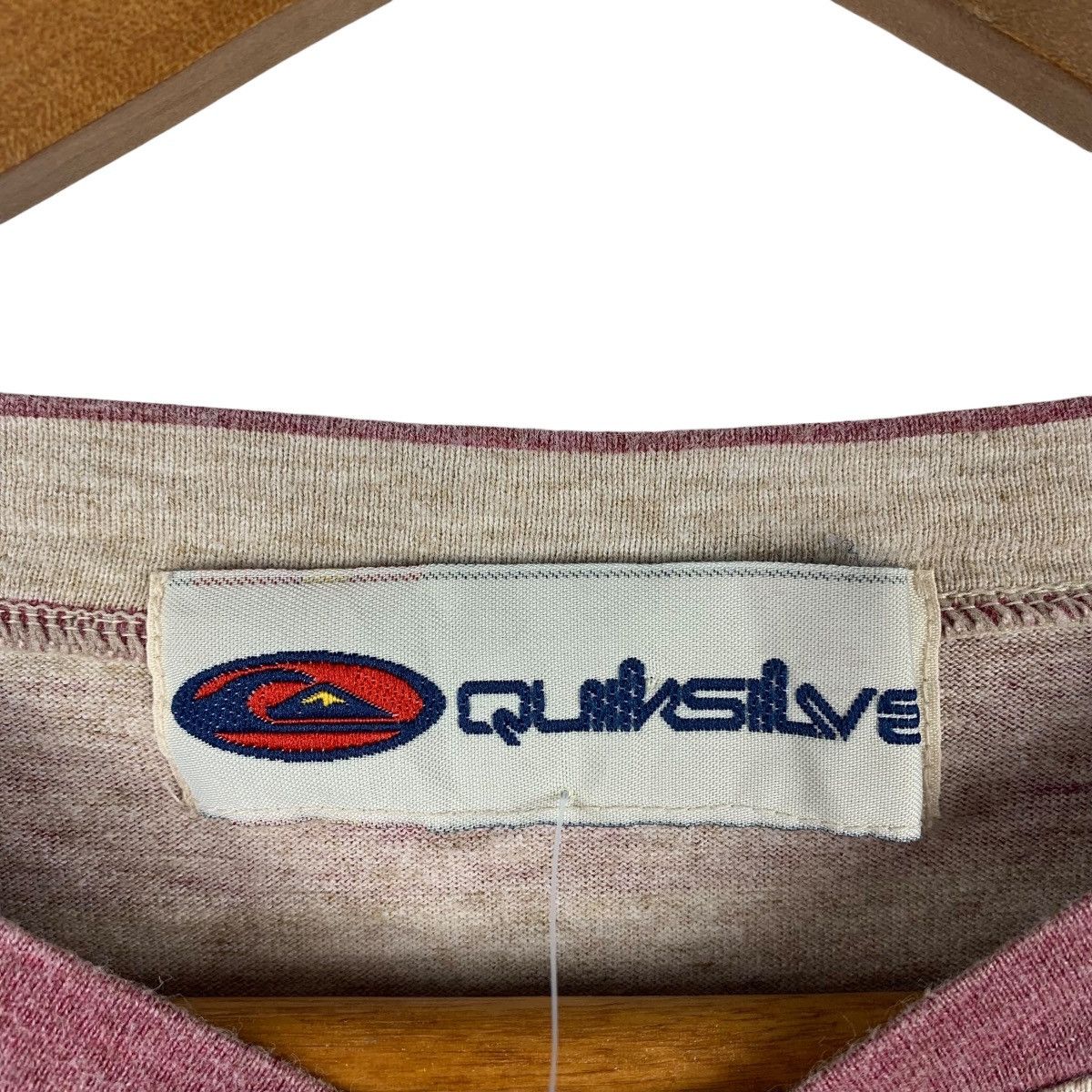 Quiksilver Vintage 90s QUIKSILVER hanley neck stripe tee Size US L / EU 52-54 / 3 - 3 Thumbnail