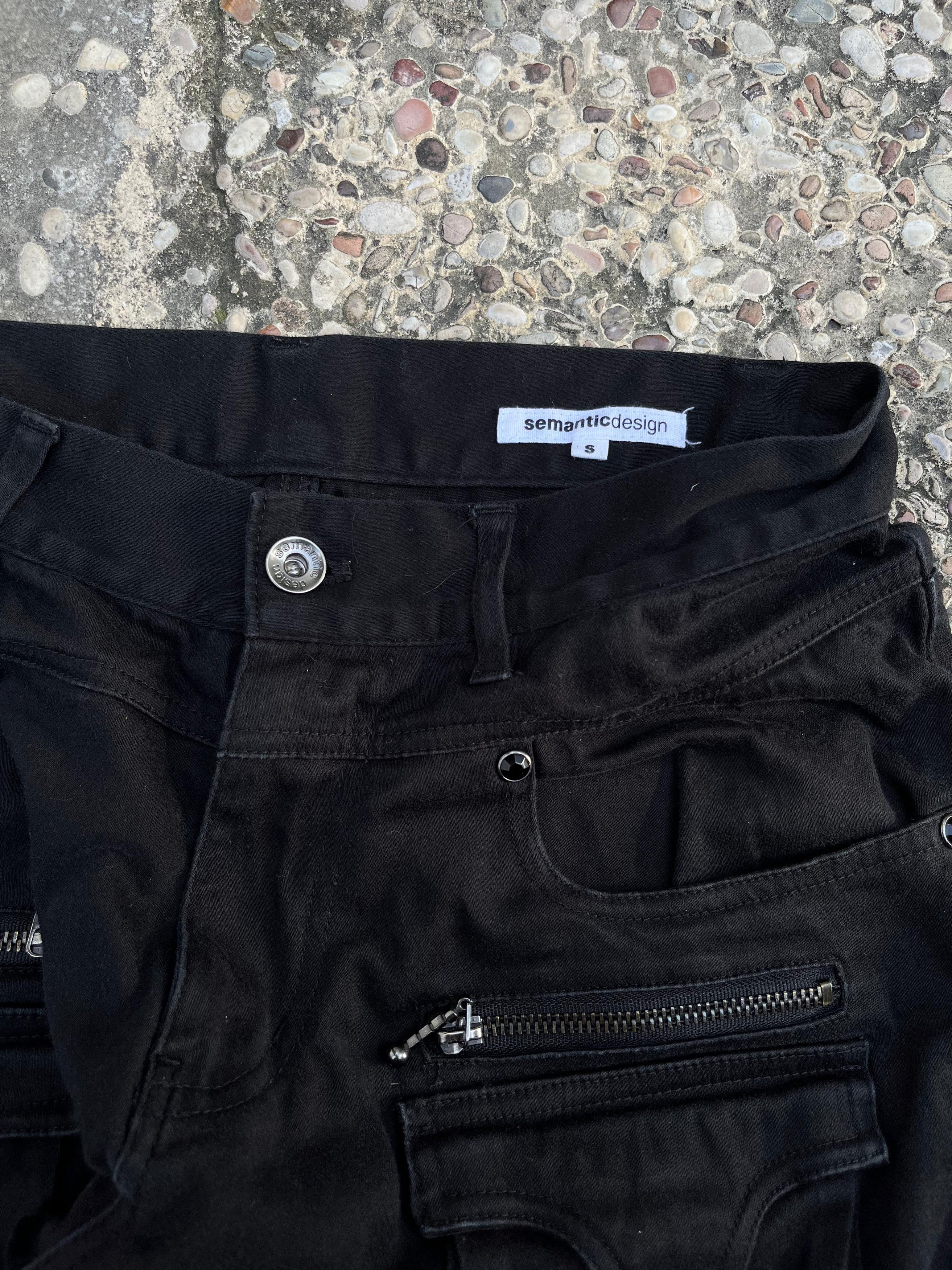 Le Grande Bleu (L.G.B.) × Tornado Mart × semanticdesign Semantic Design Flared Multipocket Pants Size US 29 - 6 Thumbnail