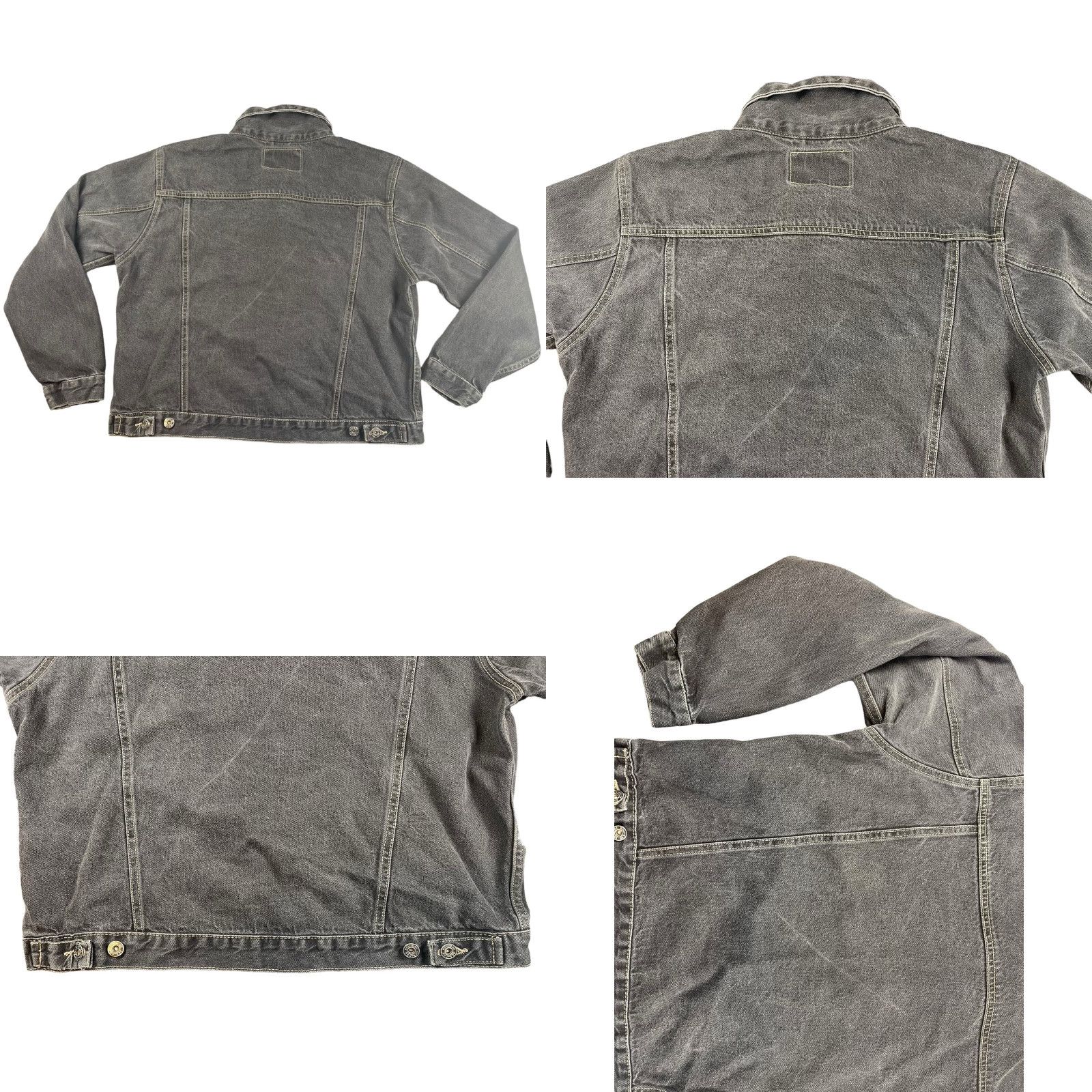 Route 66 VINTAGE Route 66 Denim Jacket Black Women’s L Embroidered Floral 90s Grunge Trucker Jacket Women Size L / US 10 / IT 46 - 9 Thumbnail