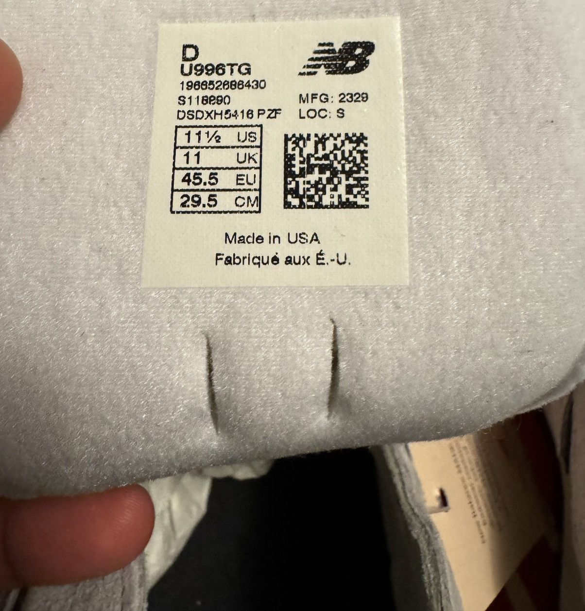 New Balance New Balance Made In USA 996 Grey 11.5 Size US 11.5 / EU 44-45 - 6 Thumbnail
