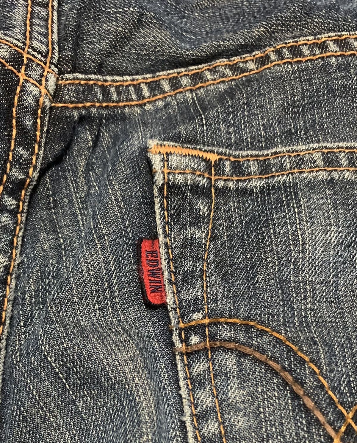 Edwin Vintage Edwin 503 Straight Blue Jeans Size US 33 - 6 Thumbnail