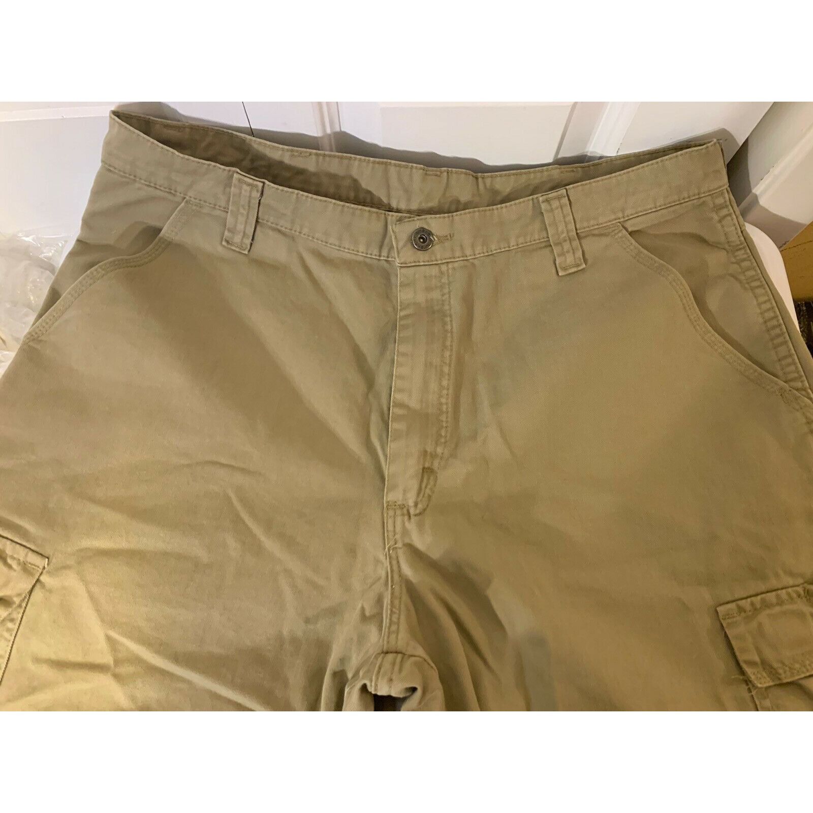 Wrangler Wrangler Cargo Men’s 36 x 32 Pants Pockets Straight Leg Khak Size US 36 / EU 52 - 6 Thumbnail