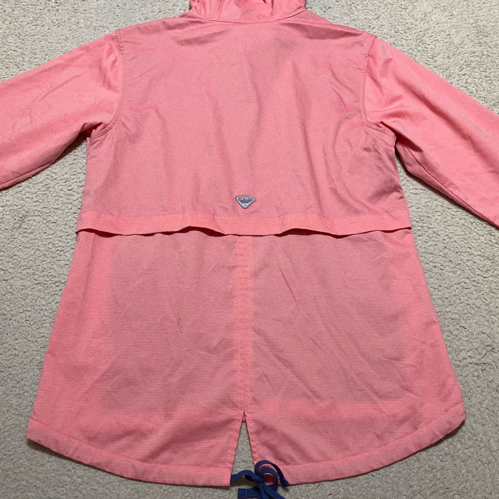 Pinko Columbia PFG Womens Jacket Windbreaker XS Pink Hooded Long Sleeve with Pockets - Regular, Softshell, Nylon? Size XS / US 0-2 / IT 36-38 - 2 Thumbnail