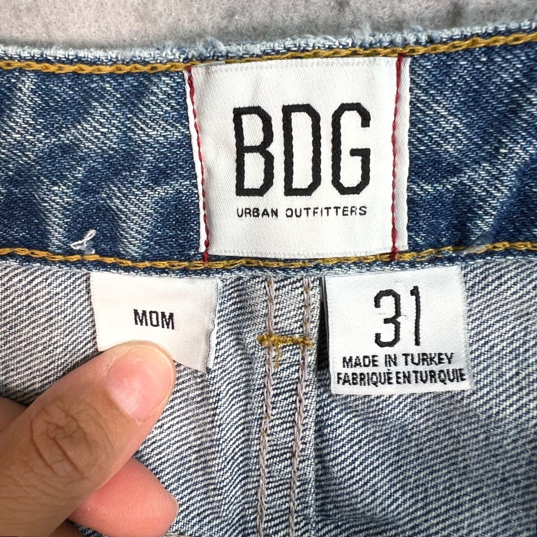 Bdg VINTAGE BDG Urban Outfitters Mom Jeans High-Waisted Light Wash Denim Womens Size 31 Size 24" / US 00 / IT 34 - 3 Thumbnail