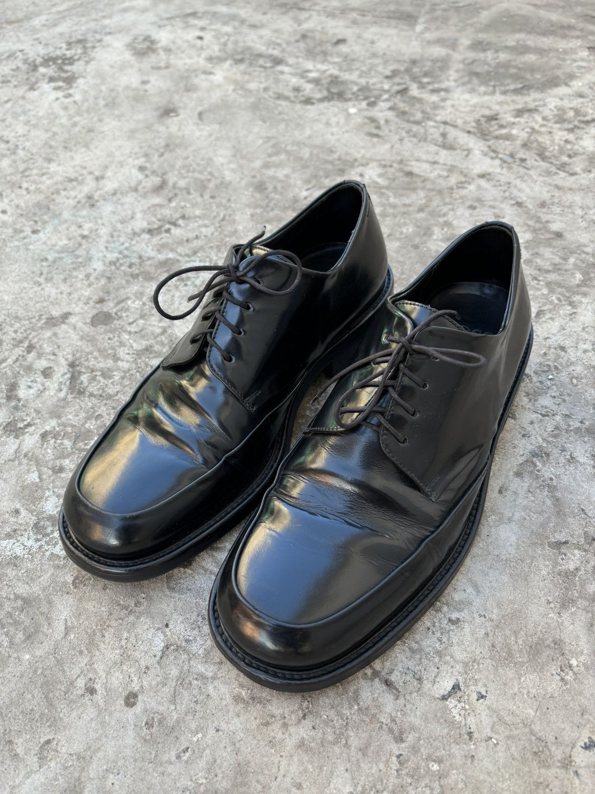 Hugo Boss Vintage 90s Hugo Boss Square Derby Shoes Size US 8.5 / EU 41-42 - 8 Thumbnail