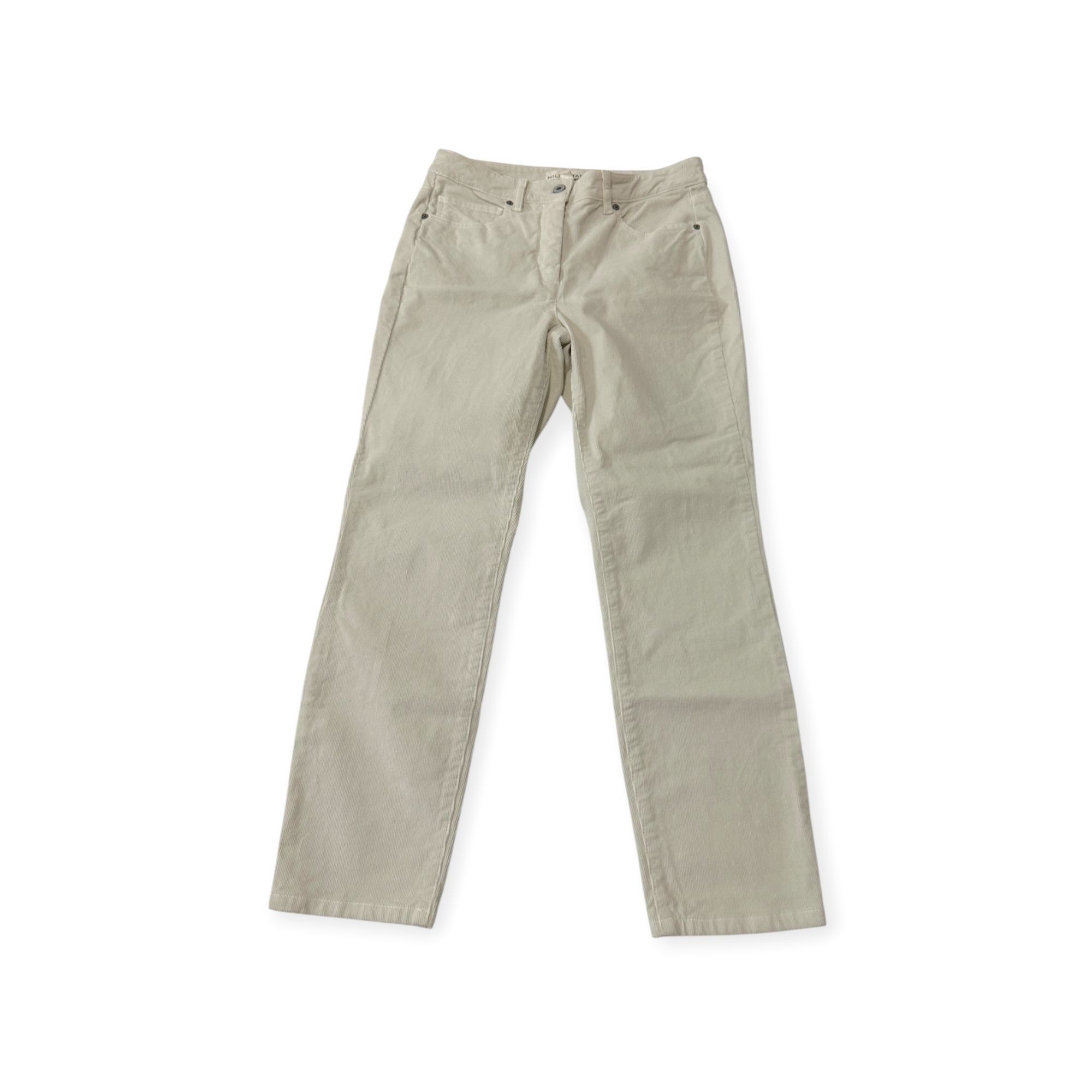 Nili Lotan Nili Lotan Corduroy Bradford Pant, Winter White, Size 4, New Size 27" / US 4 / IT 40 - 6 Thumbnail
