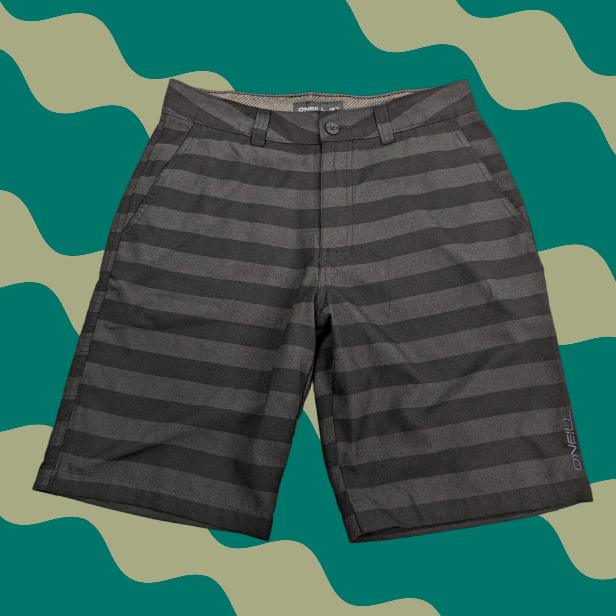O'Neill O'Neill Chino Shorts Striped Men's 30 Black Size US 30 / EU 46 - 1 Thumbnail