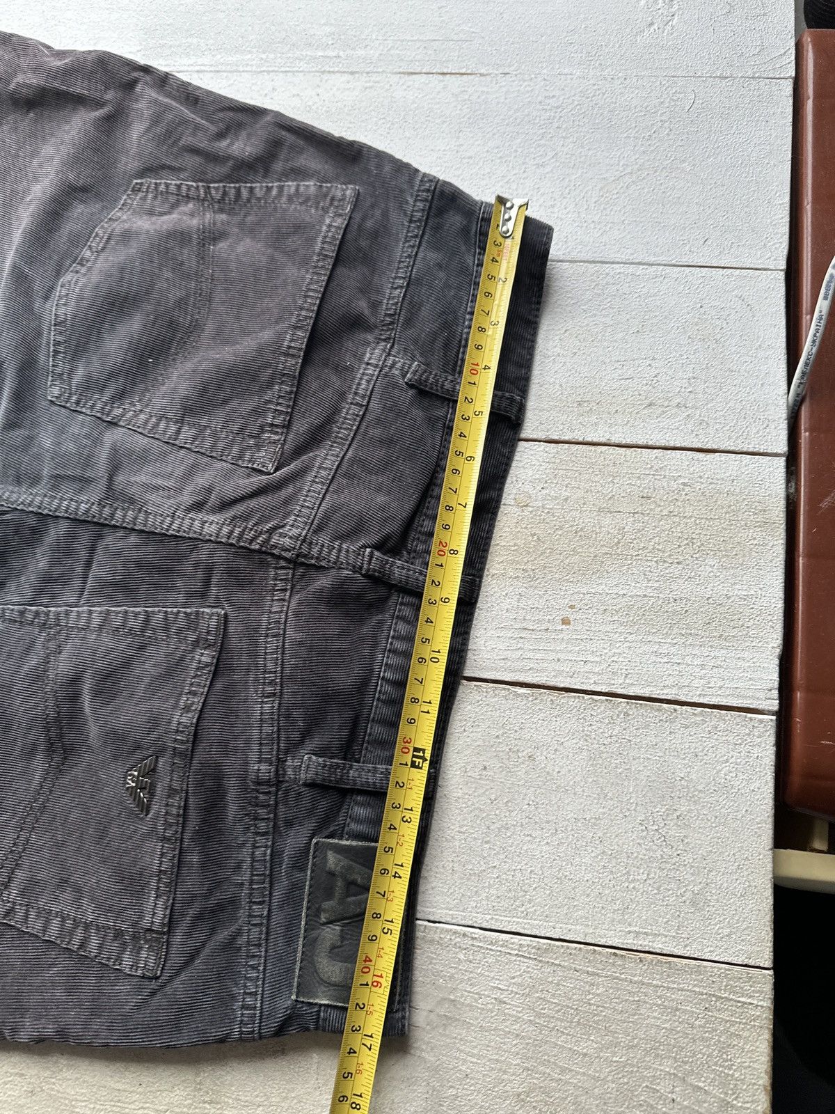 Giorgio Armani VNTG🚨90s Armani Jeans CORDUROY FADED BLACK Mens Pants Size US 32 / EU 48 - 12 Thumbnail