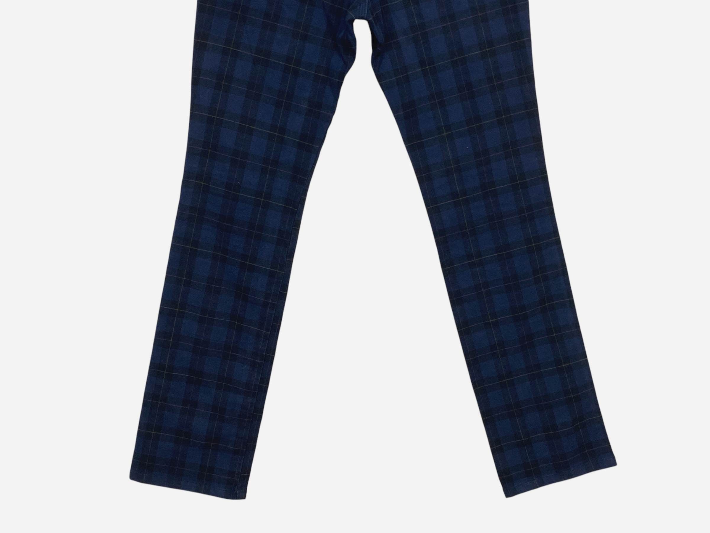 Japanese Brand Betty Smith Checkered Skinny Pants Buckle Back Pants Size 27" / US 4 / IT 40 - 6 Thumbnail