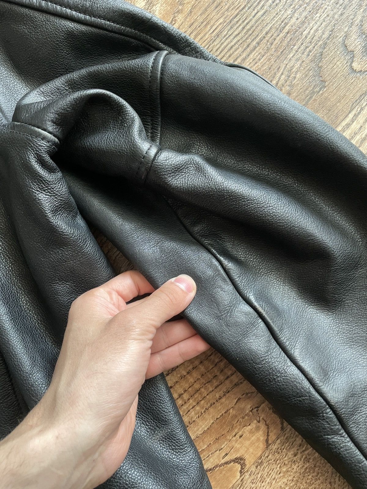 Harley Davidson × Vintage CRAZY HARLEY DAVIDSON LEATHER JACKET Size US XL / EU 56 / 4 - 21 Thumbnail
