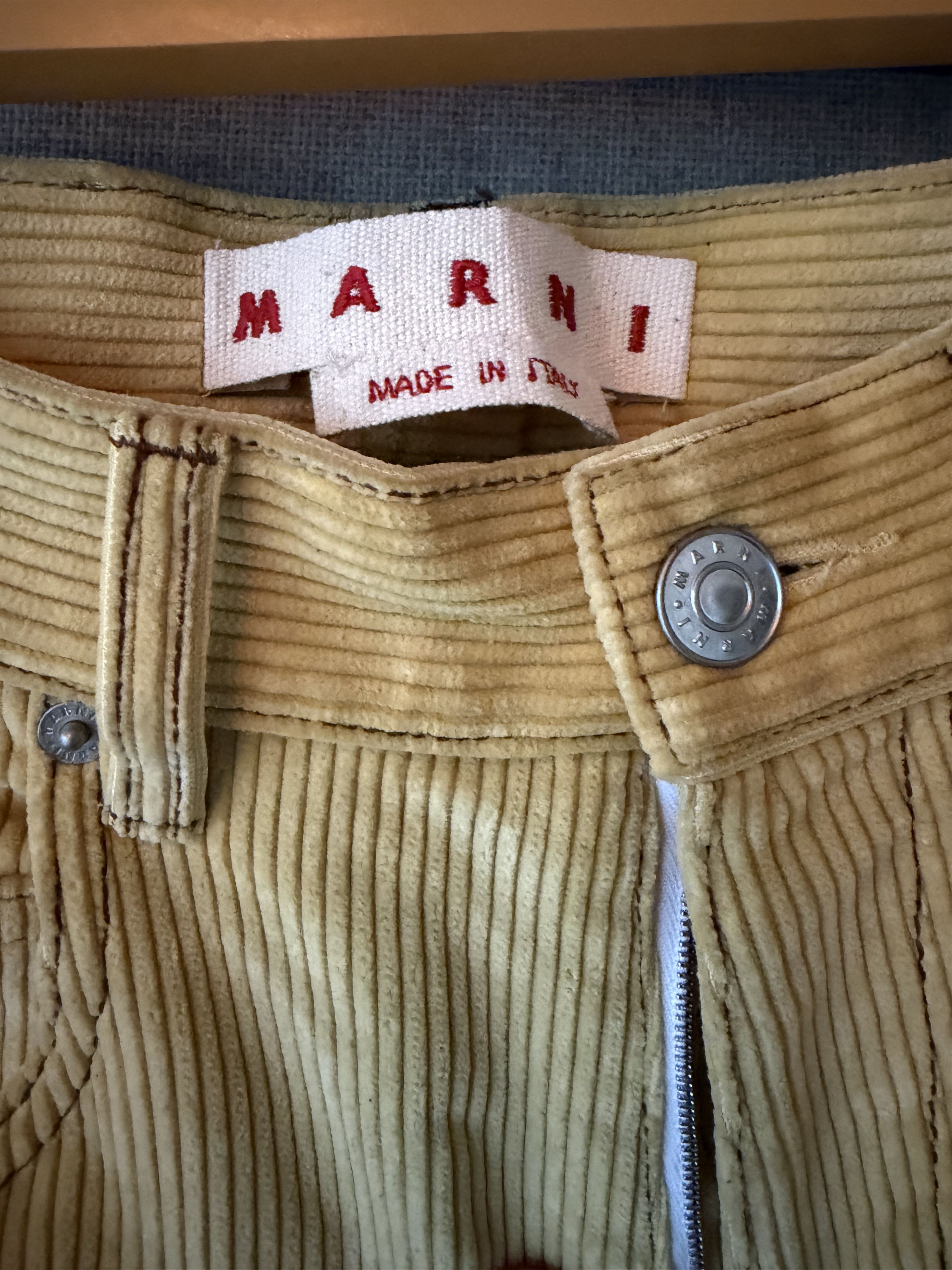 Marni Marni Wide Leg Corduroy Pants Size US 32 / EU 48 - 2 Thumbnail