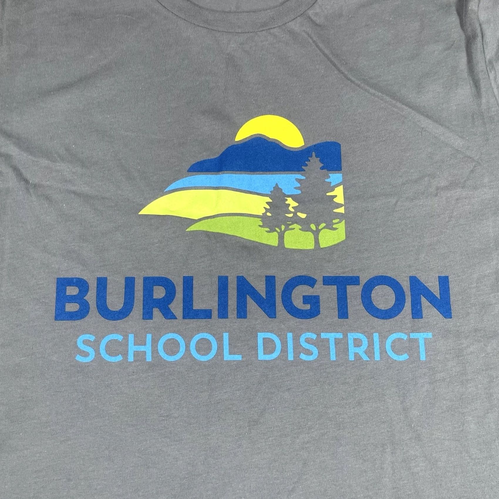 Vintage Canvas T-Shirt Mens XL Extra Large Gray Short Sleeve Burlington School District Size US XL / EU 56 / 4 - 2 Thumbnail