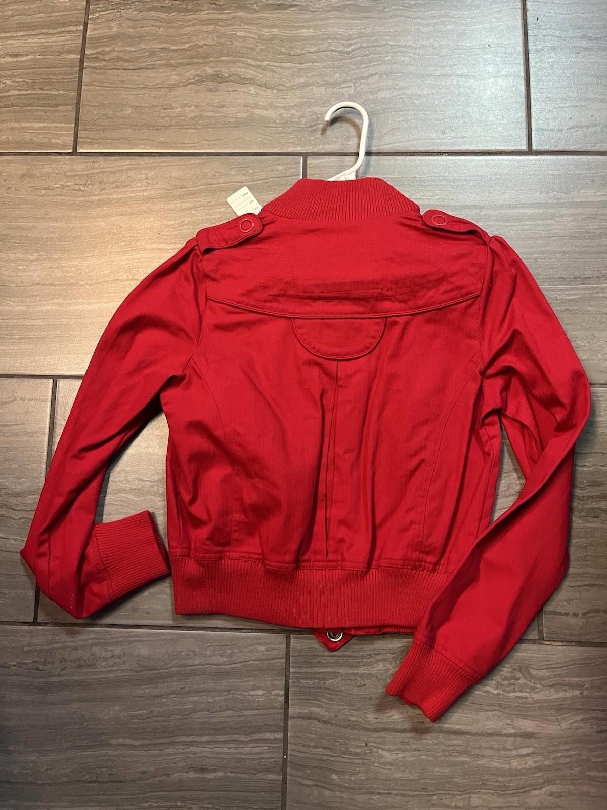 rue21 Rue 21 Women’s Red Cropped Size Medium Jacket Size M / US 6-8 / IT 42-44 - 7 Thumbnail