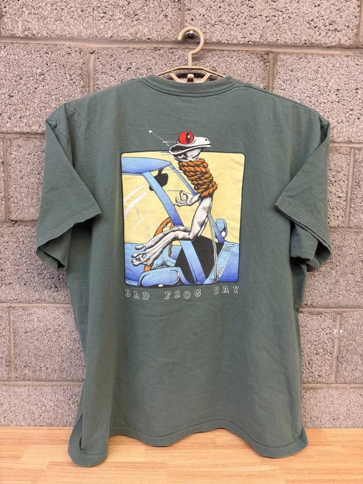 Other Vintage Lifeforms Bad Frog Day Tee 3XL USA Made Skate Surf Size US XXL / EU 58 / 5 - 2 Thumbnail