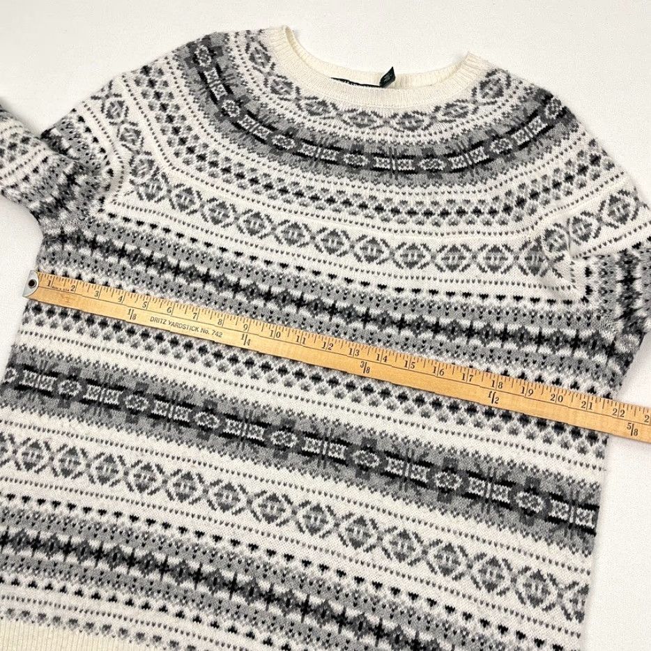 Ralph Lauren **Ralph Lauren Women's XL White Fair Isle Wool Blend Pullover Sweater** User: Ralph Lauren Women's XL White Fair Isle Wool Blend Pullover Sweater Size XL / US 12-14 / IT 48-50 - 6 Thumbnail