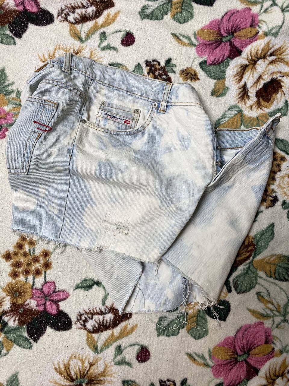 Diesel Diesel Industry Denim Shorts Mens Embroidered Logo Size US 33 - 20 Thumbnail