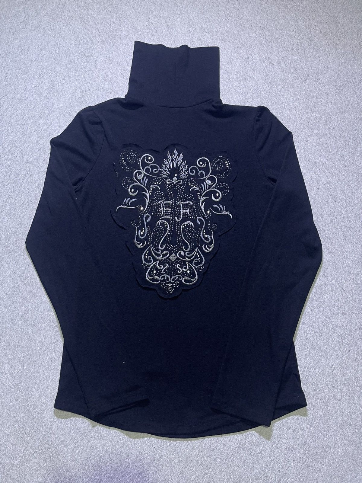 Japanese Brand Y2K long sleeve t-shirt with large embroidery motif Size US S / EU 44-46 / 1 - 1 Thumbnail