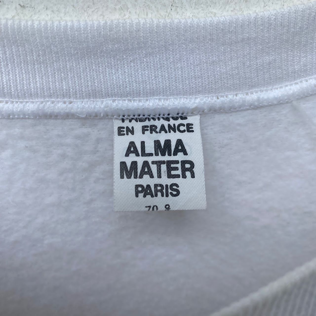 Vintage VINTAGE UNIVERSITY PARIS SWEATSHIRT LARGE PULLOVER WHITE Size US L / EU 52-54 / 3 - 7 Thumbnail