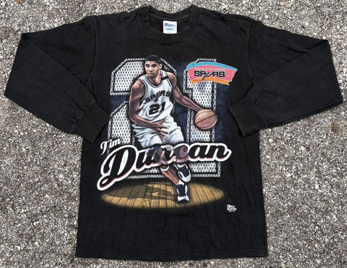 Other Vintage 90s San Antonio Spurs Tim Duncan Long Sleeve Size US M / EU 48-50 / 2 - 1 Preview