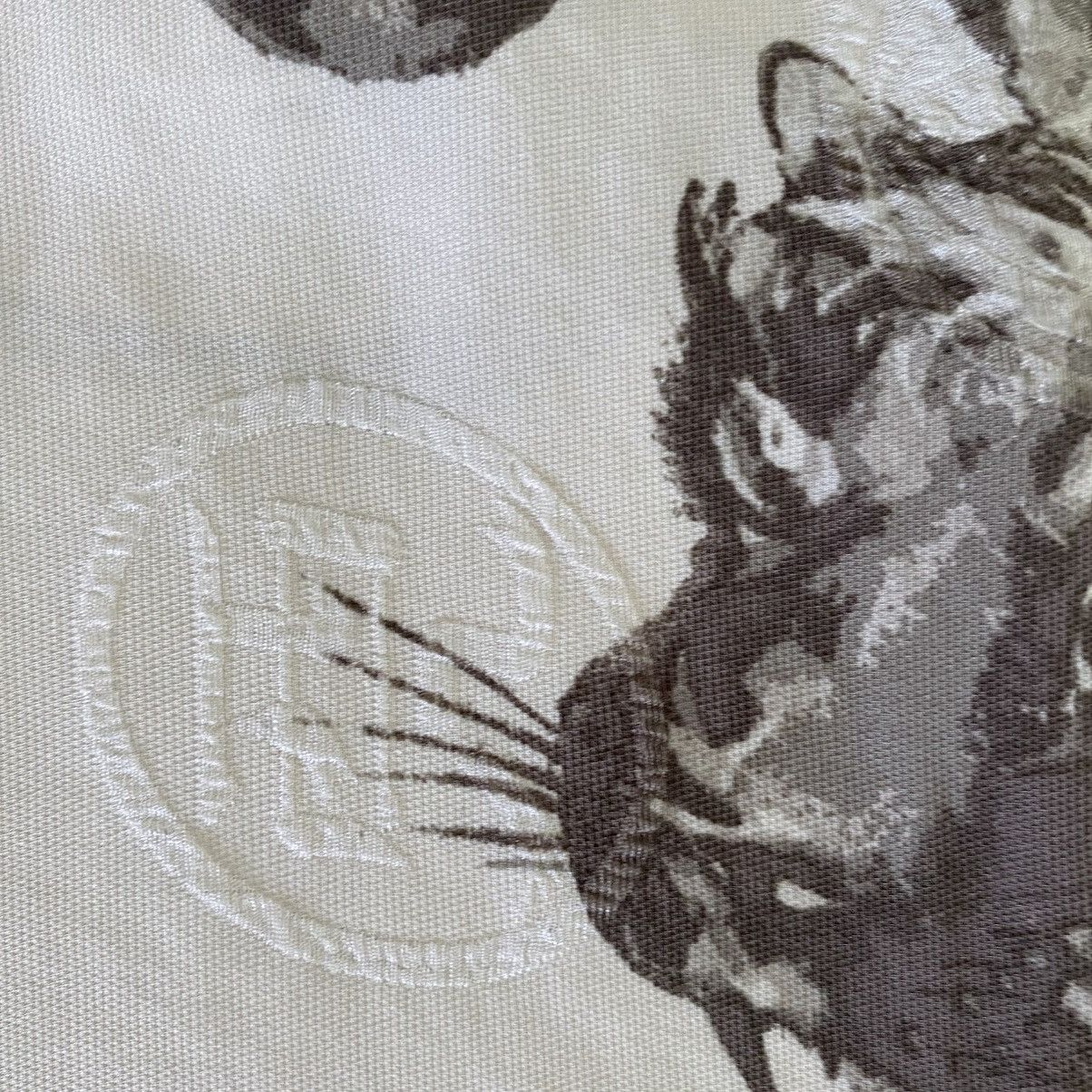 Designer Japan Brand Ivory Ink Tiger Shirt Size US M / EU 48-50 / 2 - 11 Thumbnail
