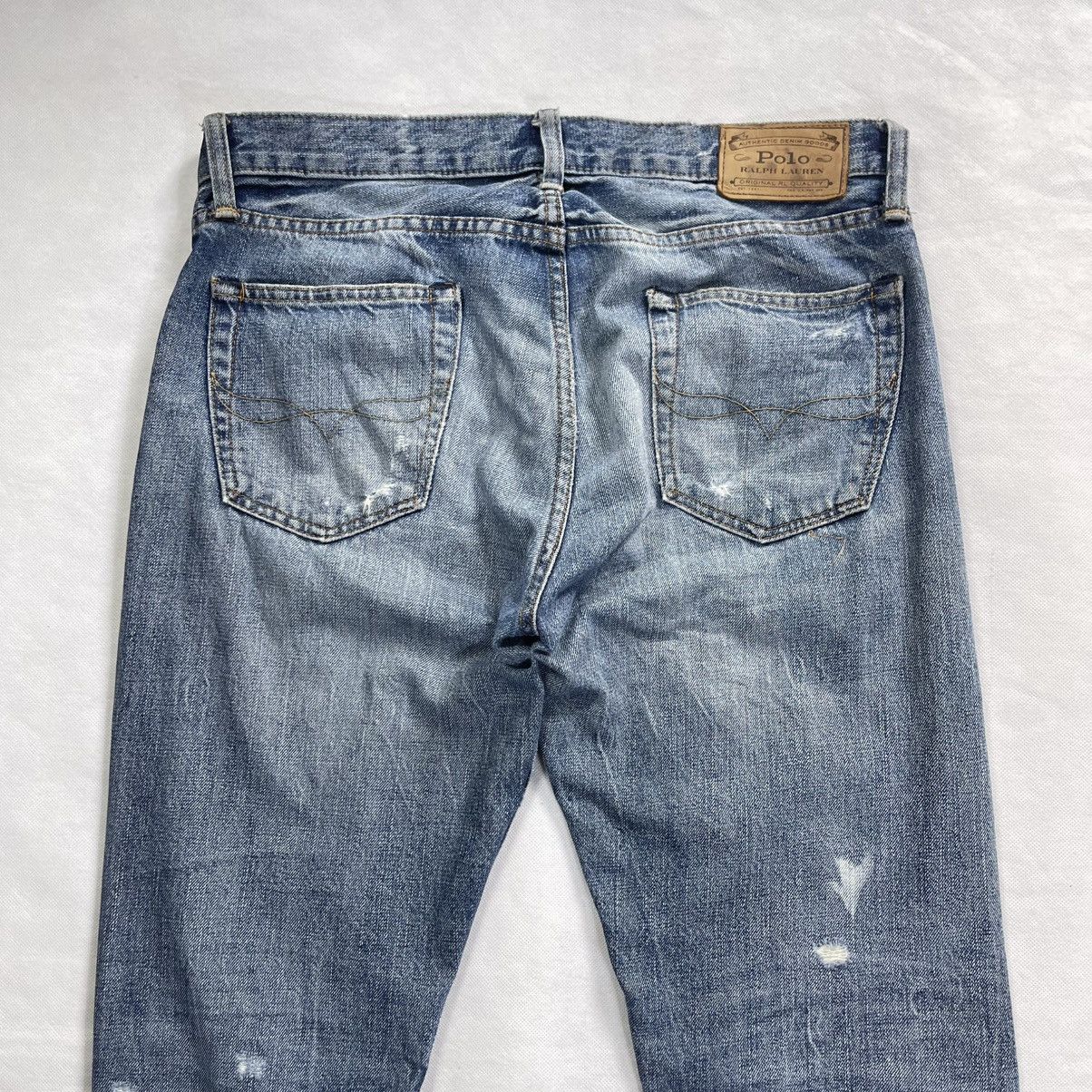 Polo Ralph Lauren Rare!Polo Ralph Lauren Sullivan Distressed Boro Design Jeans Size US 31 - 12 Thumbnail