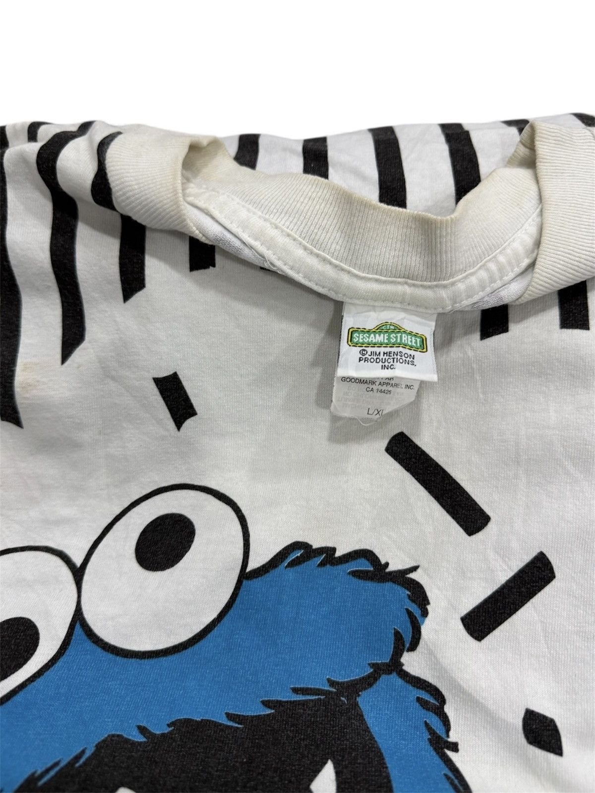Vintage 90s Cookie Monster AOP Size US XL / EU 56 / 4 - 6 Thumbnail