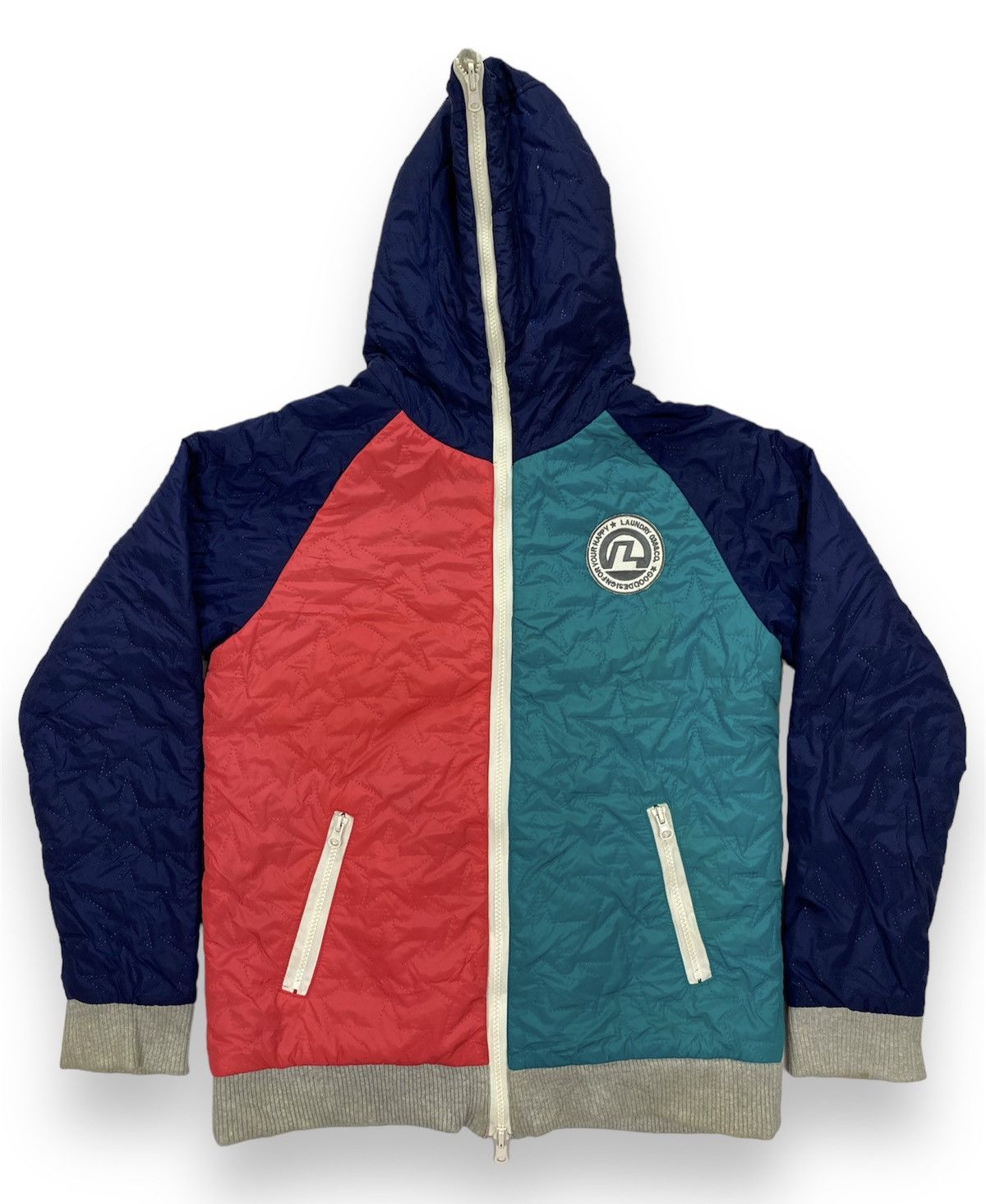 Japanese Brand Laundry Reversible Full Zip Hooded Jacket Size US XS / EU 42 / 0 - 3 Thumbnail