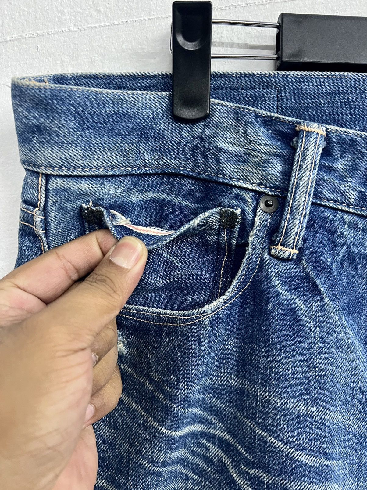 If Six Was Nine × Japanese Brand × KURO KURO JAPAN DENIM SELVEDGE JEANS Size US 34 / EU 50 - 7 Thumbnail