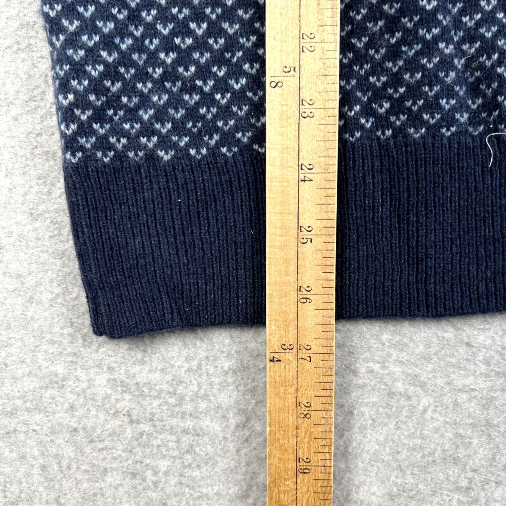 J.Crew J.CREW Rugged Merino Wool Birdseye Crew Pullover Sweater Medium Mens Blue Size US M / EU 48-50 / 2 - 7 Thumbnail