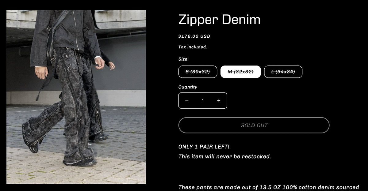 Other Vusive Zipper Distressed Denim Size US 32 / EU 48 - 6 Thumbnail