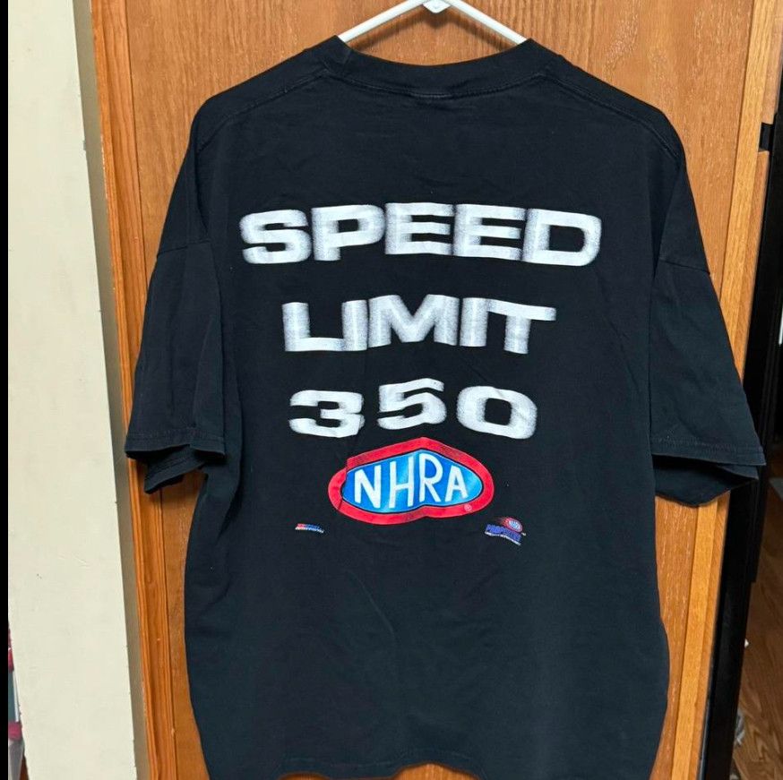 Vintage NHRA Speed Limit Tshirt **NO SIZE TAG** Size US XL / EU 56 / 4 - 3 Thumbnail