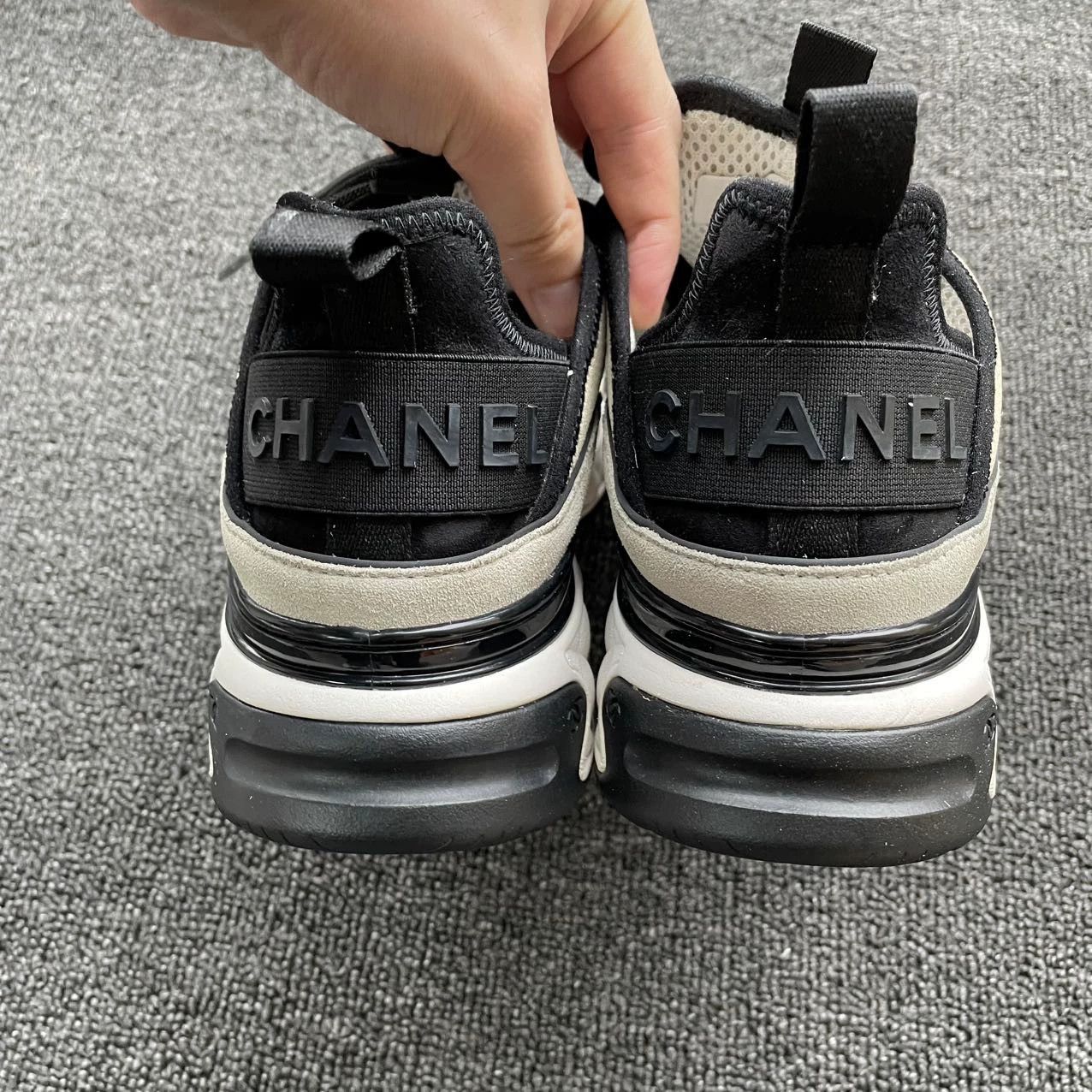 Chanel Chanel 95 New Gray White Sneakers 36 EU Size US 5.5 / IT 35.5 - 3 Thumbnail